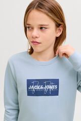 Jack & Jones Junior Sudadera logo cuadrado azul