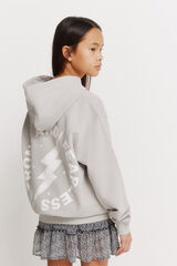 Springfield Kids Sweatshirt estampado de raio para menina cinzento
