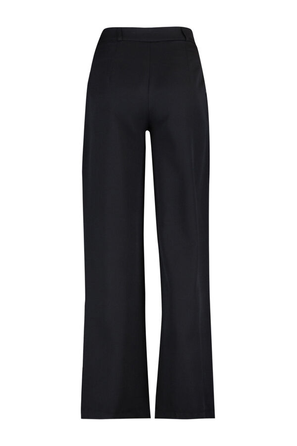 Trendyol Cal&ccedil;as plissadas preto