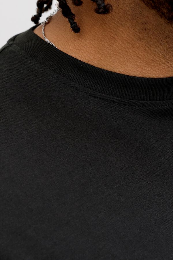 Jack & Jones PLUS T-shirt b&aacute;sica manga curta preto