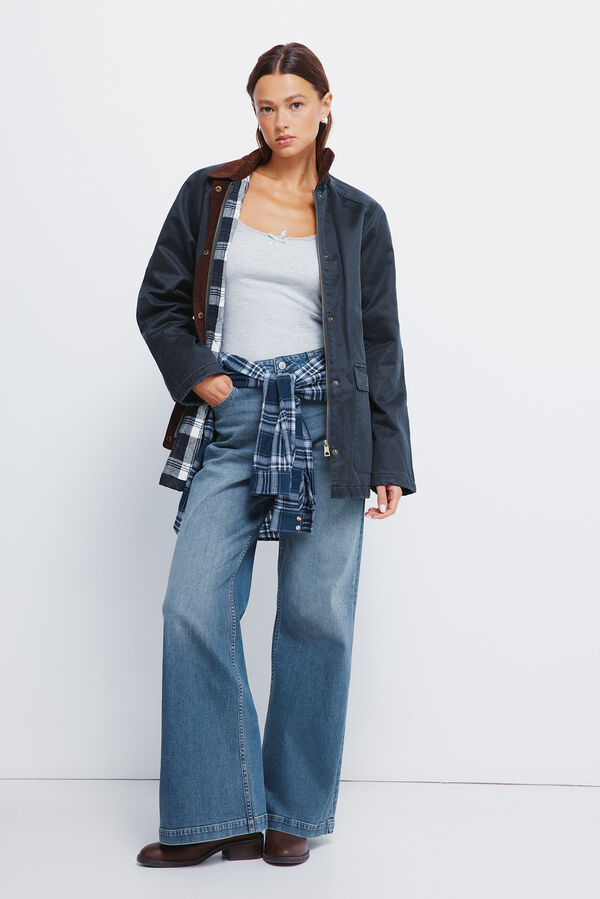 Springfield Parka encerada azul