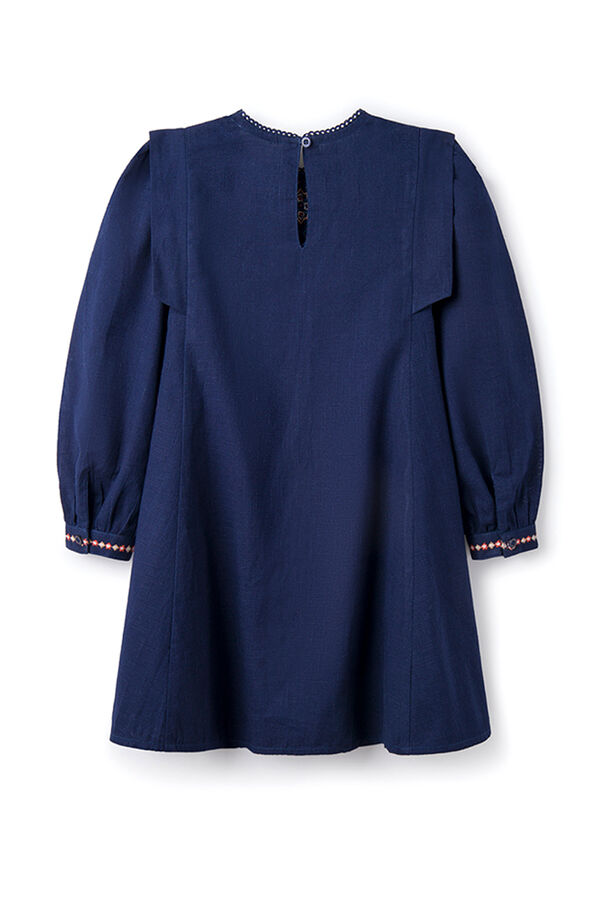 Springfield Kids Vestido bordado menina azul