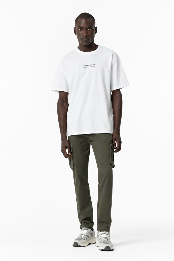 Tiffosi Pantal&oacute;n Cargo Comfort Fit verde