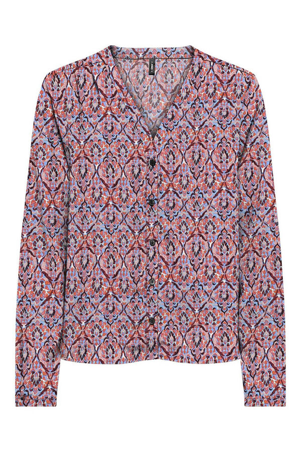 Only Blusa estampada fluida naranja