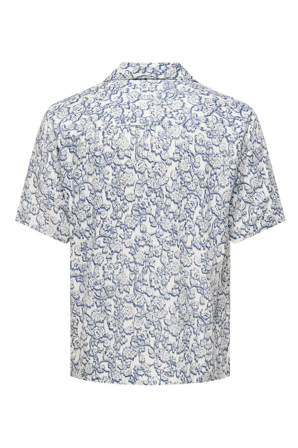 Only & Sons Camisa manga curta estampada branco