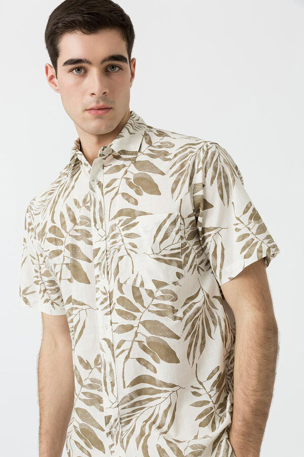 Tiffosi Camisa estampada branco