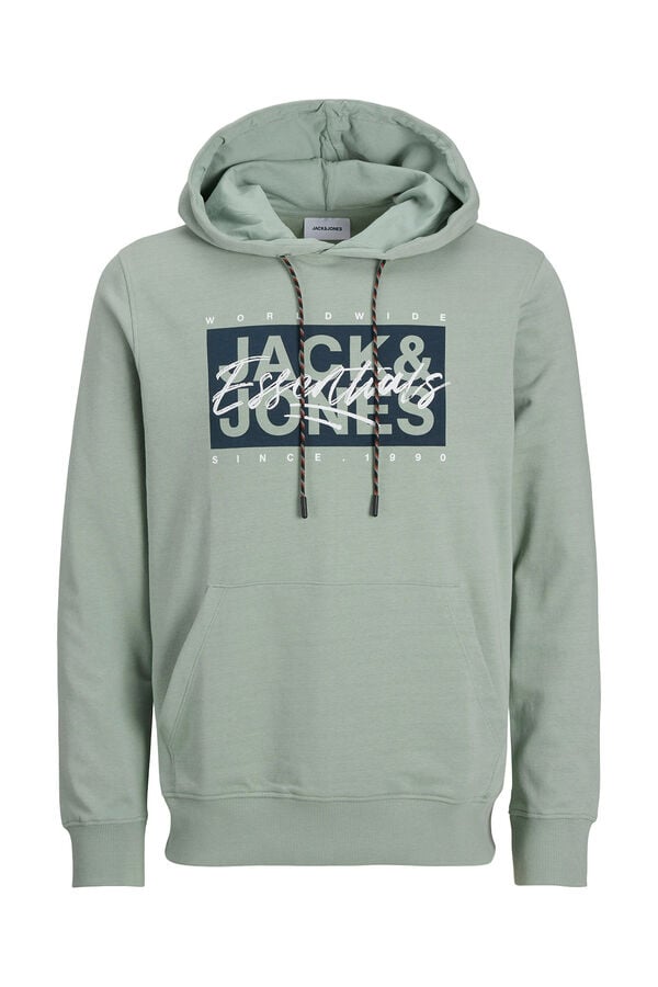 Jack & Jones Sudadera est&aacute;ndar fit capucha verde