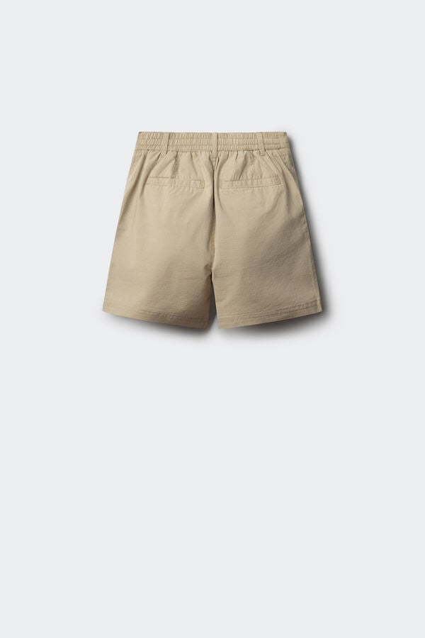 Springfield Kids Bermudas estructura cuadrille ni&ntilde;o beige