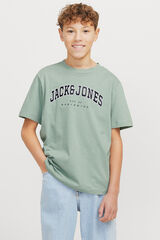 Jack & Jones Junior Camiseta estampada regular fit bege