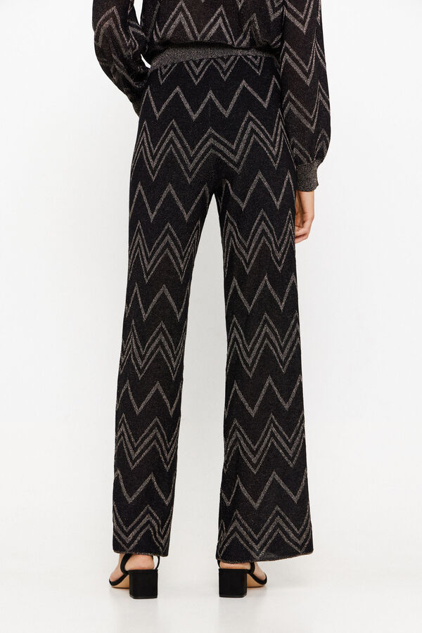 Only Calças largas brilho preto