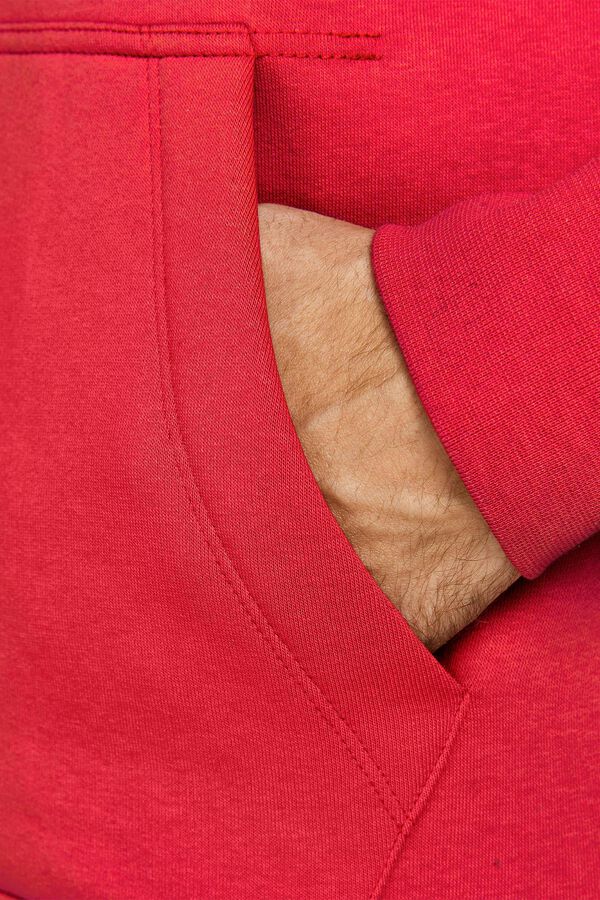 Springfield Sudadera con capucha print espalda rojo