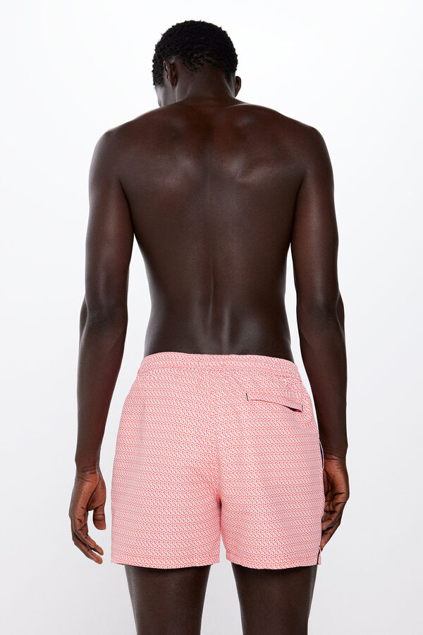 Springfield Cal&ccedil;&atilde;o de banho estampado geom&eacute;trico castanho