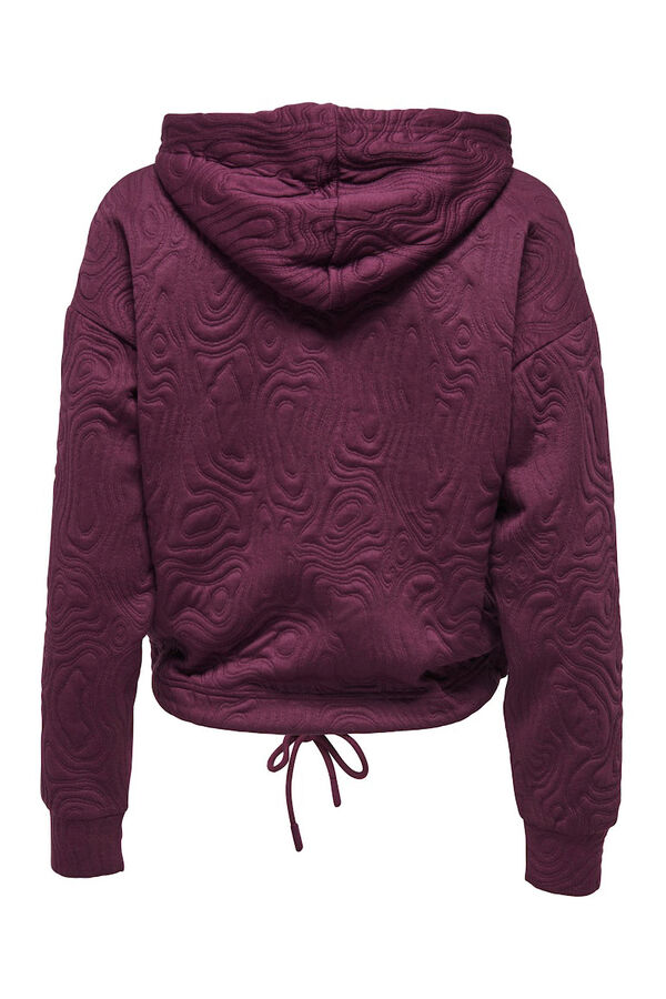 Only Sweatshirt cropped texturizado  estampado