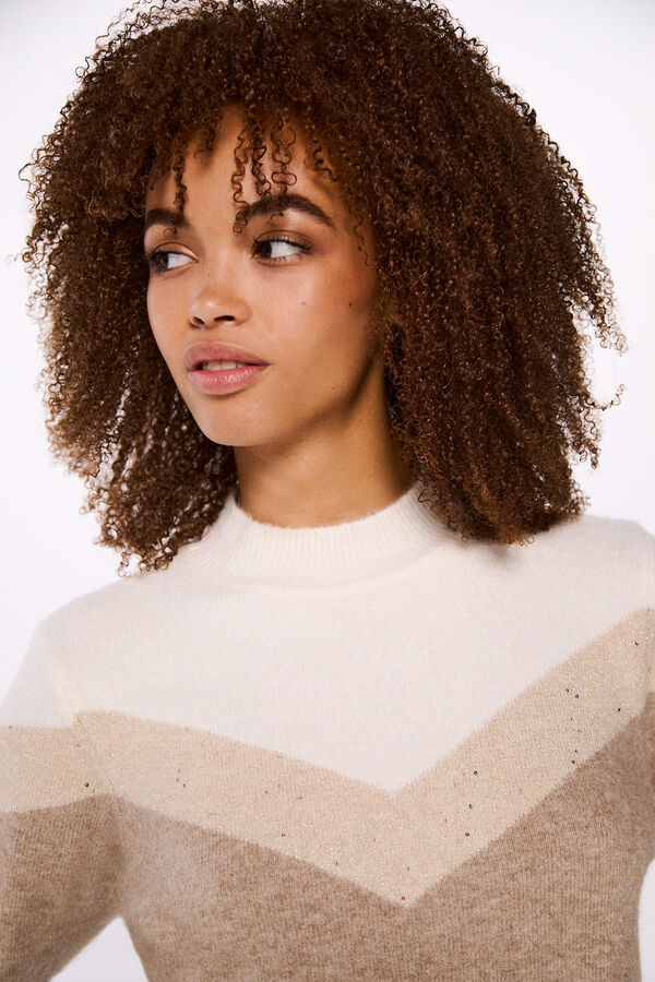 Springfield Jersey raya chevron tostado