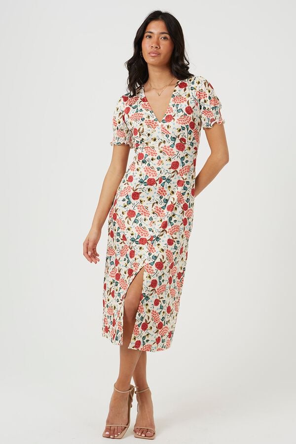 Brave Soul Vestido comprido estampado floral estampado
