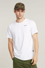 G-STAR T-shirt de algod&atilde;o org&acirc;nico  branco