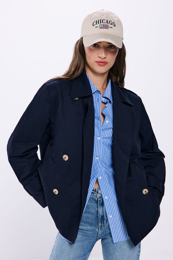 Springfield Gabardina corta azul