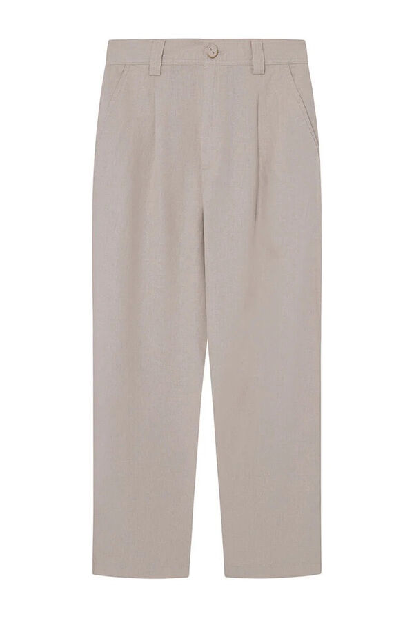 Springfield Cal&ccedil;as Chino Linho camel