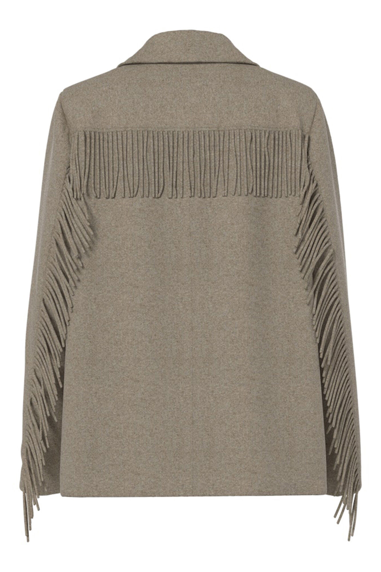 Pieces Blazer com franjas