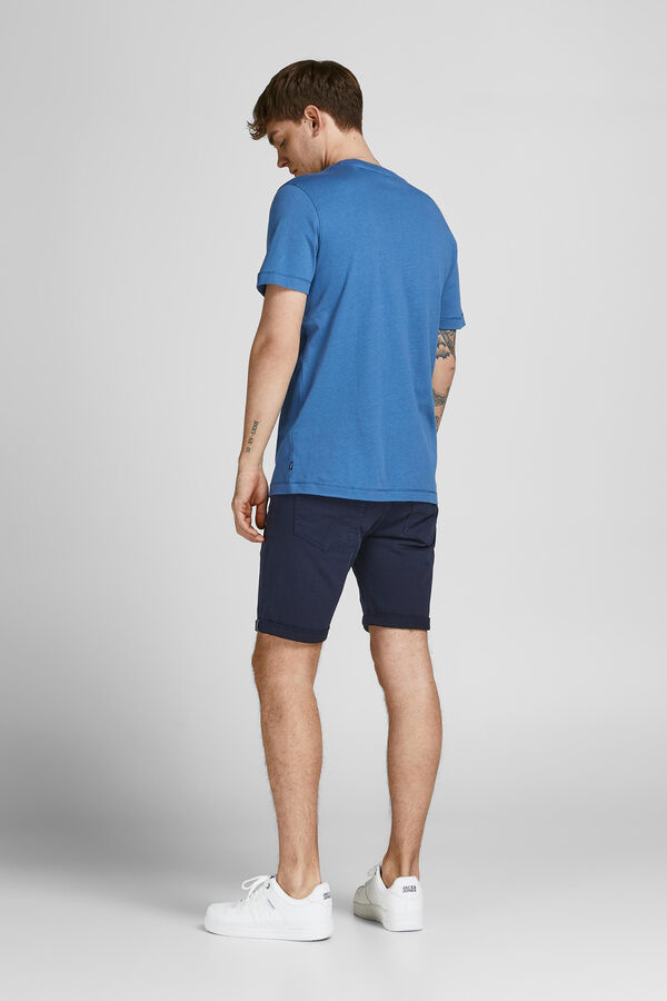 Jack & Jones Calções cinco bolsos algodão azul