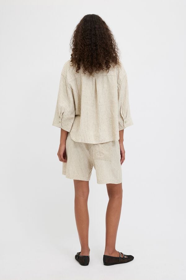 Jack & Jones Shorts ajuste relaxado la&ccedil;o cinzento