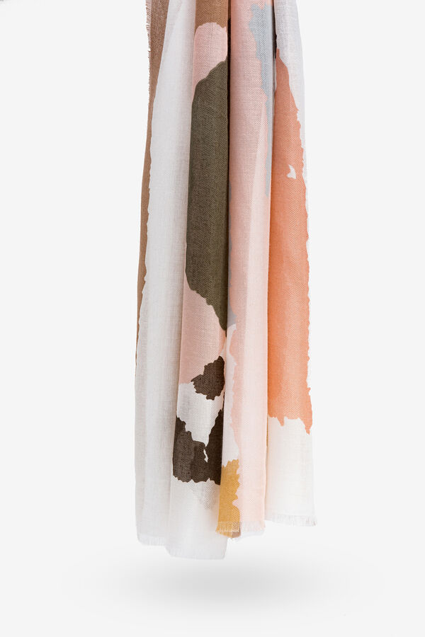 Tiffosi Len&ccedil;o retangular estampado rosa