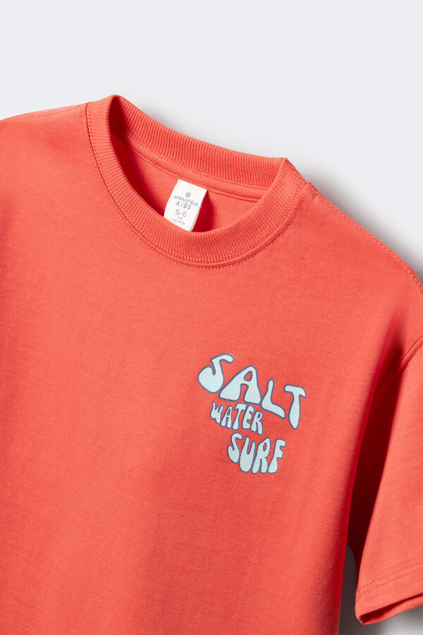 Springfield Kids Camiseta de surf para menino borgonha