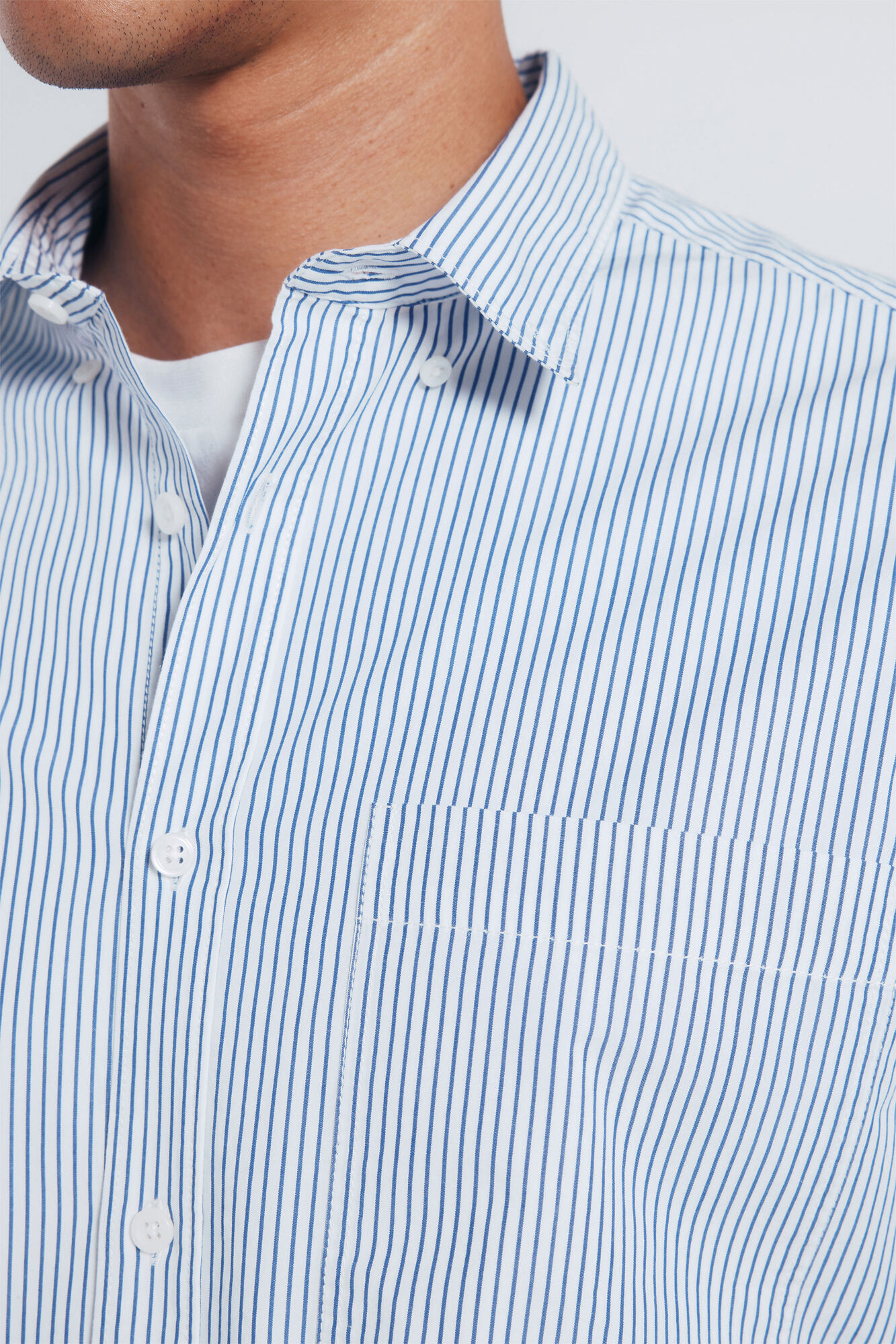 Springfield Camisa de popelina riscas
