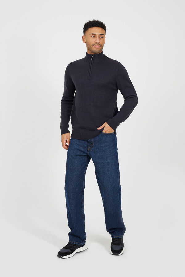 Brave Soul Jersey de cuello alto gris