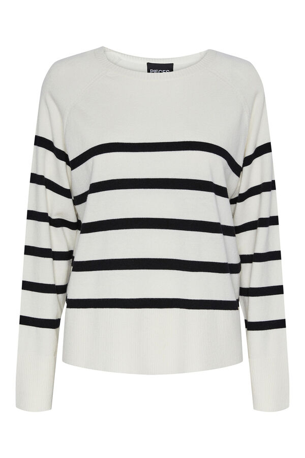 Pieces Camisola de malha fina branco