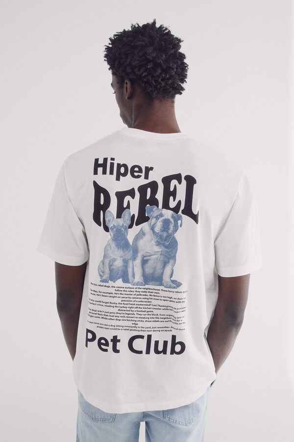 Springfield Camiseta Pet club marfil