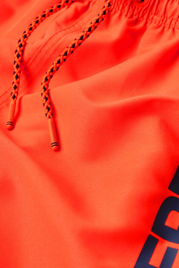 Superdry Fato de banho com gr&aacute;fico 43,2 cm Sport vermelho