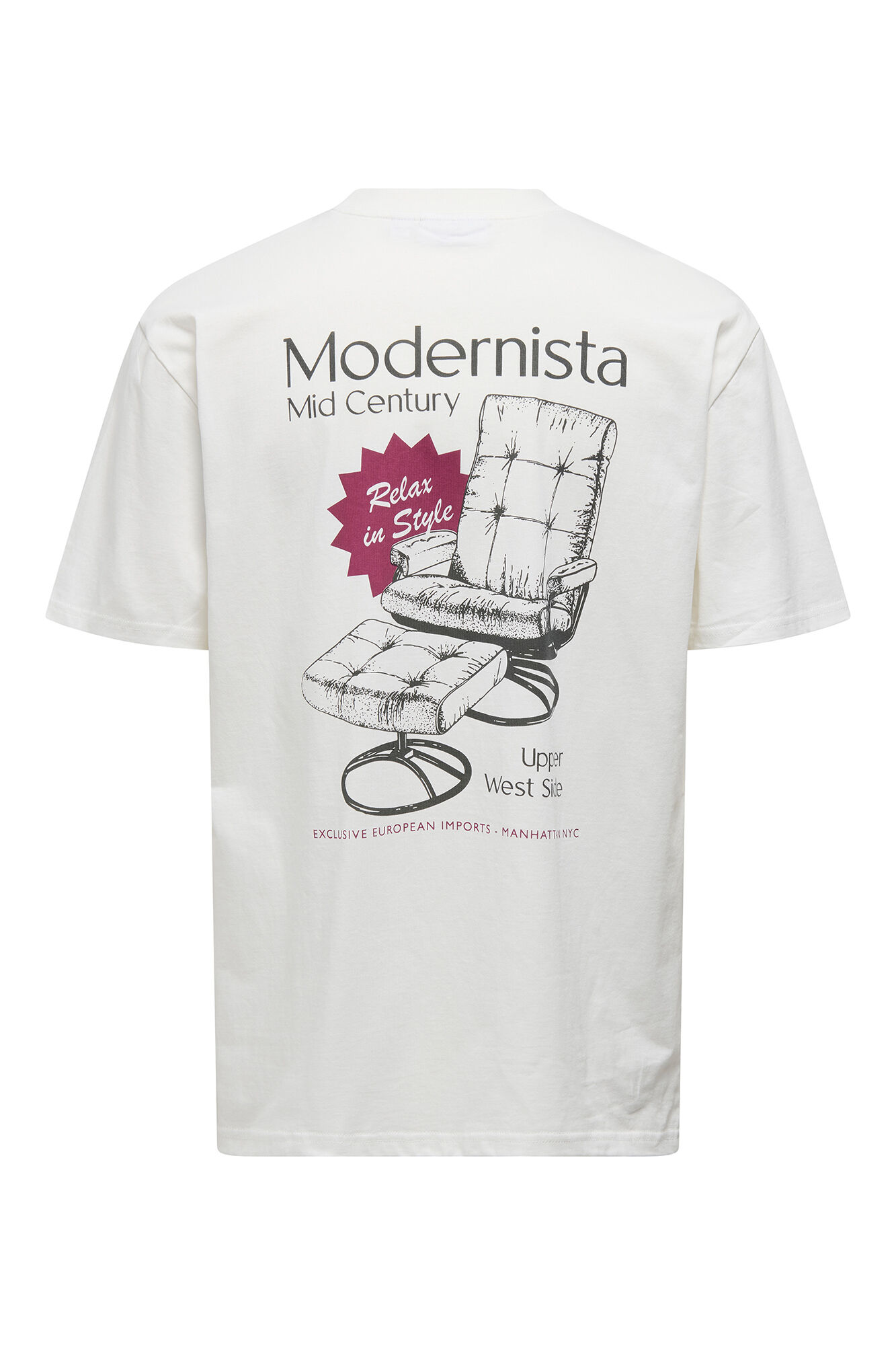 Only & Sons Camiseta de hombre relaxed fit. 100% algod&oacute;n org&aacute;nico.