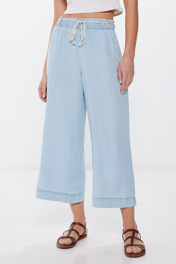 Springfield Jeans Culotte azul