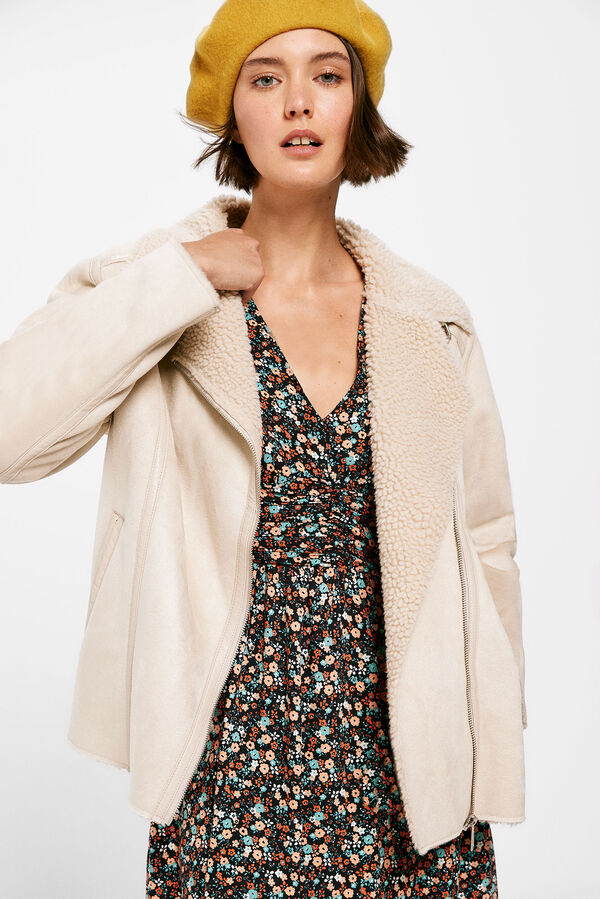 Springfield Chaqueta Motera Doble Faz beige