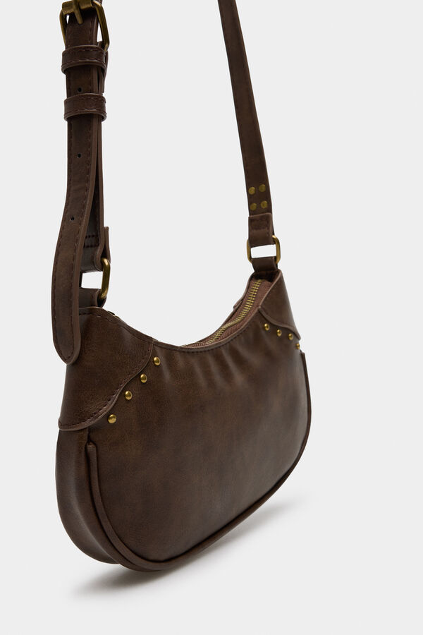 Springfield Bolso media luna tachas estampado