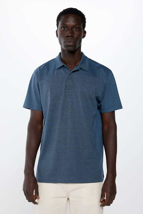 Springfield Polo riscas regular fit azul