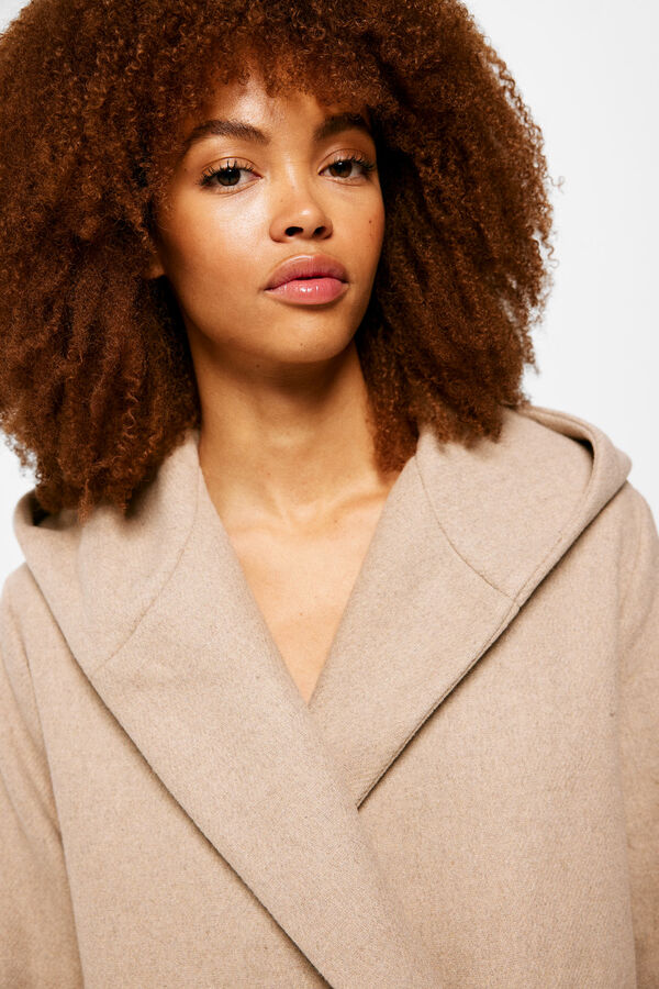 Springfield Abrigo Cintur&oacute;n estampado