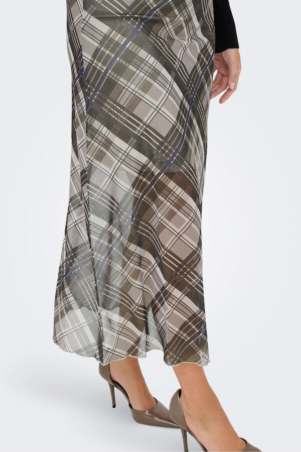 Only Saia midi de chiffon  cru