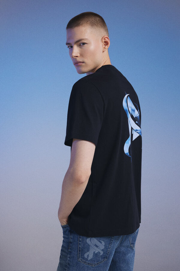 Springfield T-shirt Pedri x Springfield preto