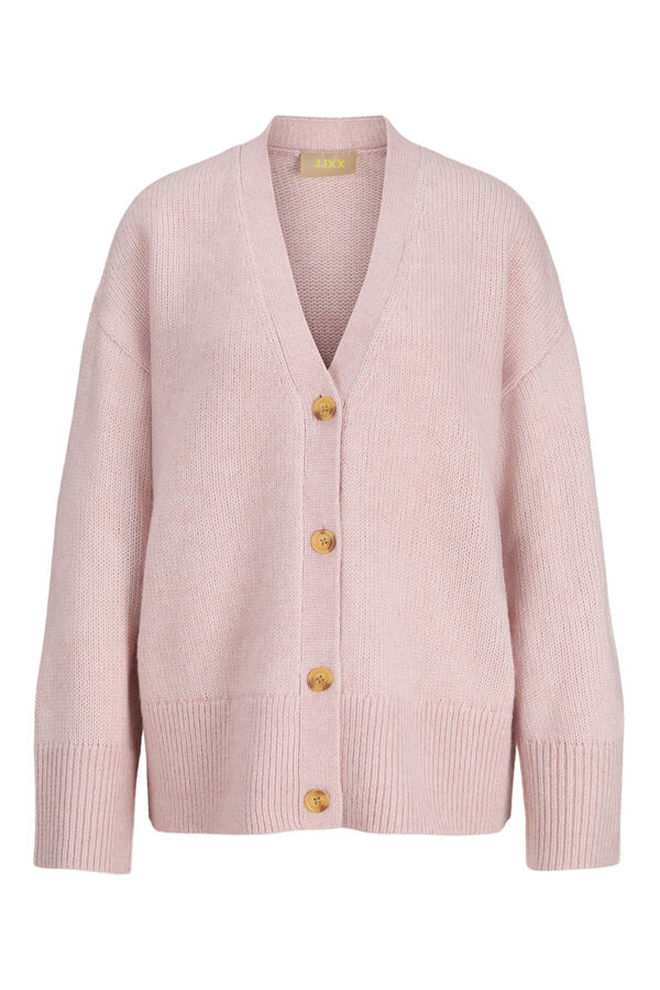Jack & Jones C&aacute;rdigan suave escote v morado/lila