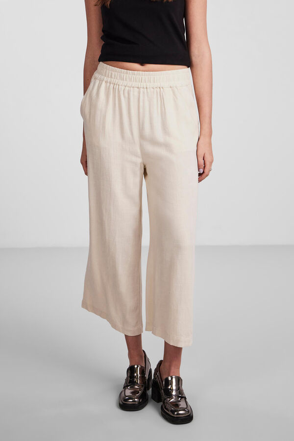 Pieces Pantalón en forma de culotte. gris