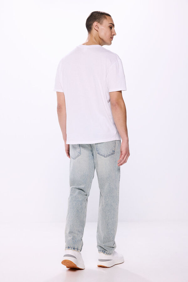 Springfield Cal&ccedil;a jeans reta azul