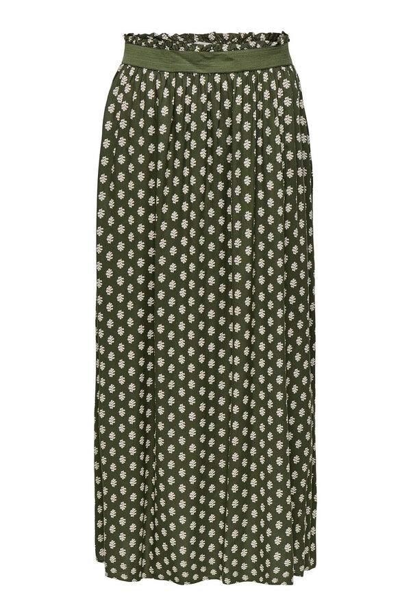 Only Falda larga verde