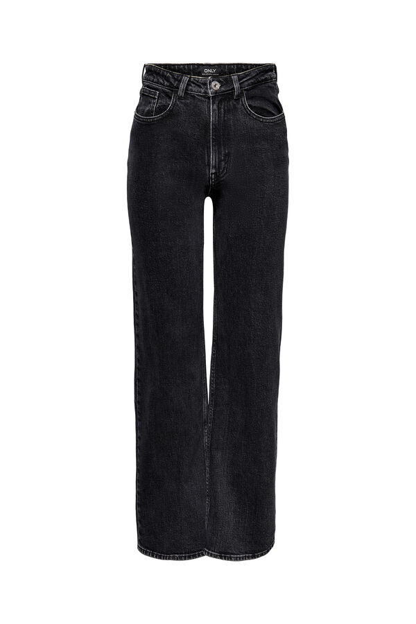 Only Jeans Wide Leg preto