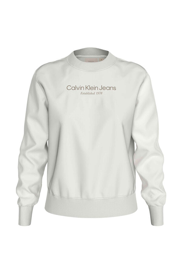 Calvin Klein Cal&ccedil;a jeans larga. preto