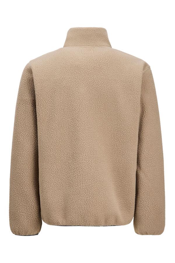 JJ REBEL Casaco Teddy cinzento