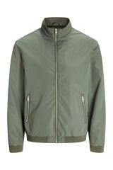 Jack & Jones Chaqueta bomber Harrington cuello alto verde