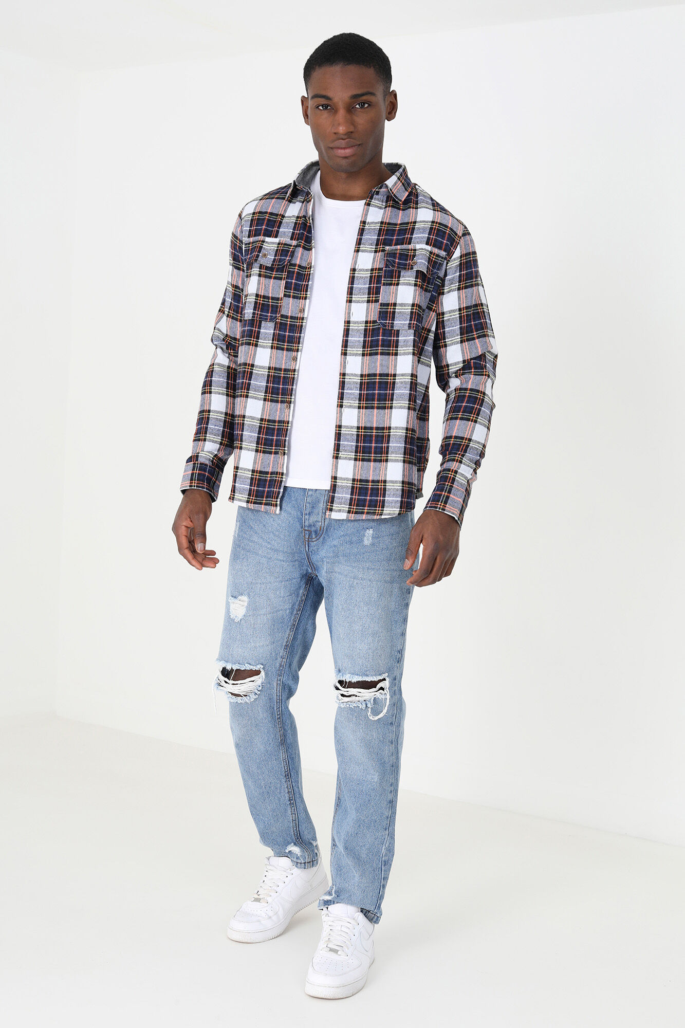 Brave Soul Camisa manga comprida com bolsos