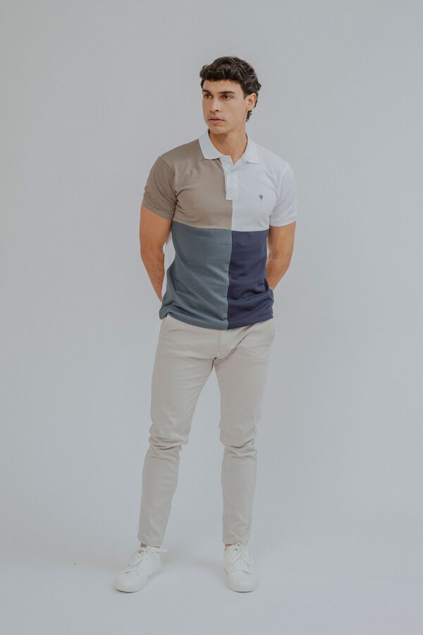 Celopman Polo cuadros multicolor